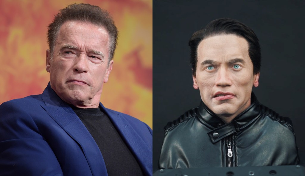 Arnold Schwarzenegger sungguhan dan palsu