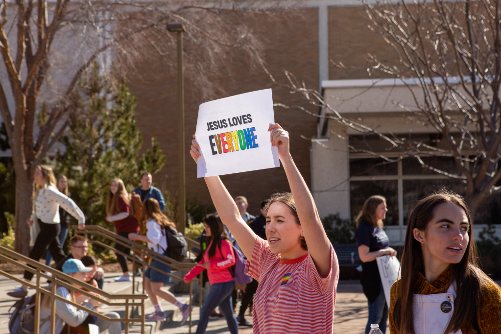 BYU Honor Code Protest LGBTQ Students March 4