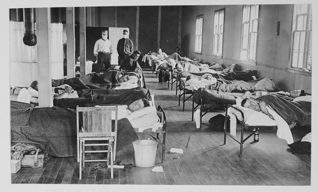 patients with the Spanish flu from 1918