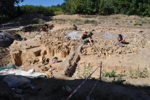 Lingkaran tulang mammoth di Kostenki 11.