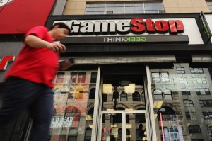 A photo of the video game retailer GameStop.