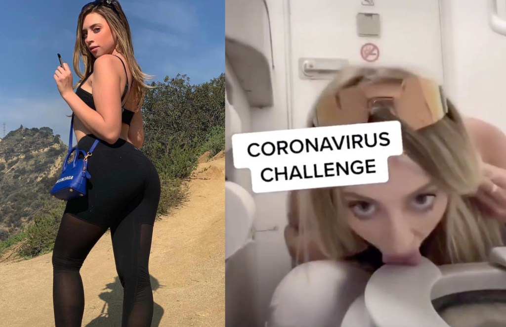 Influencer explained why she licked toilet coronavirus challlenge