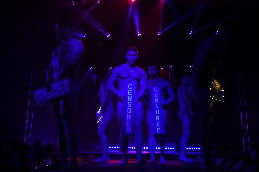 MTV's Joss Mooney and Rogan O'Connor perform with the Chippendales in January.