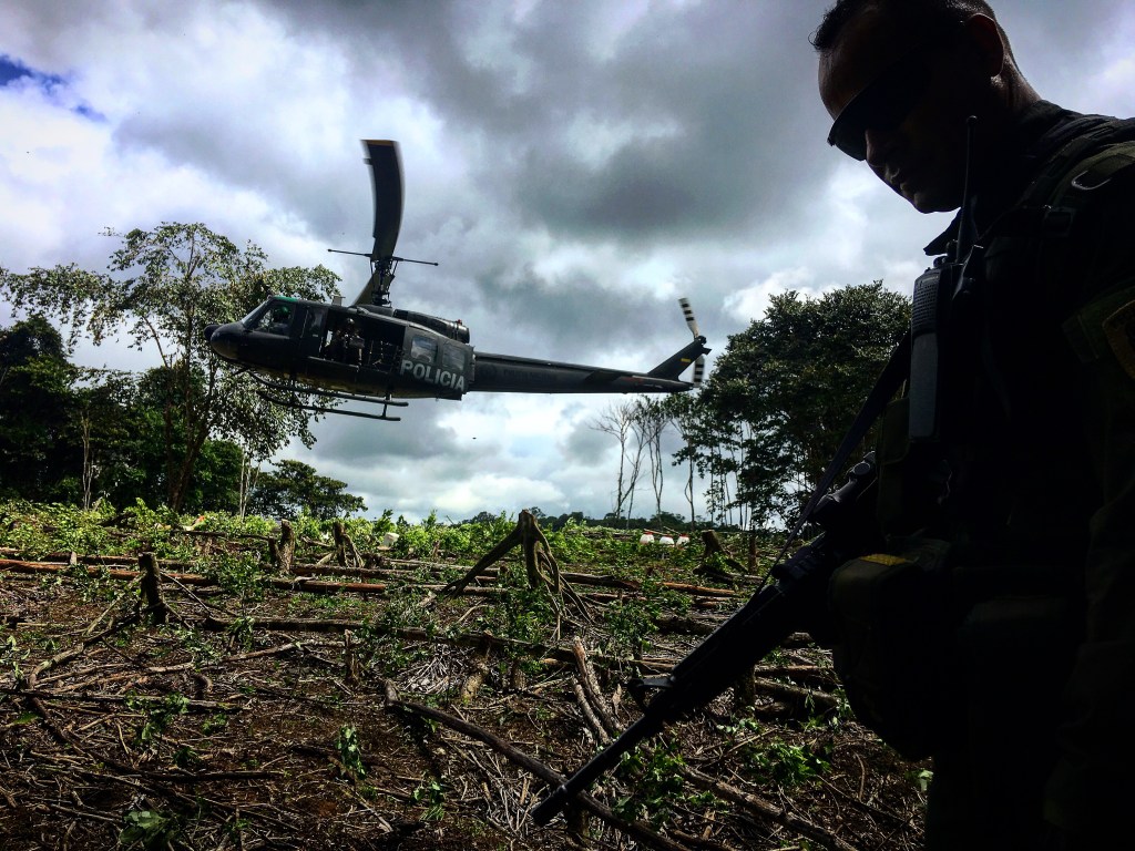 Captain Max Perez of Colombia’s anti-narcotic police