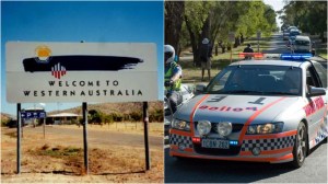 Western Australian border and police