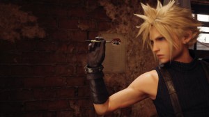 Cloud throws darts in FFVII