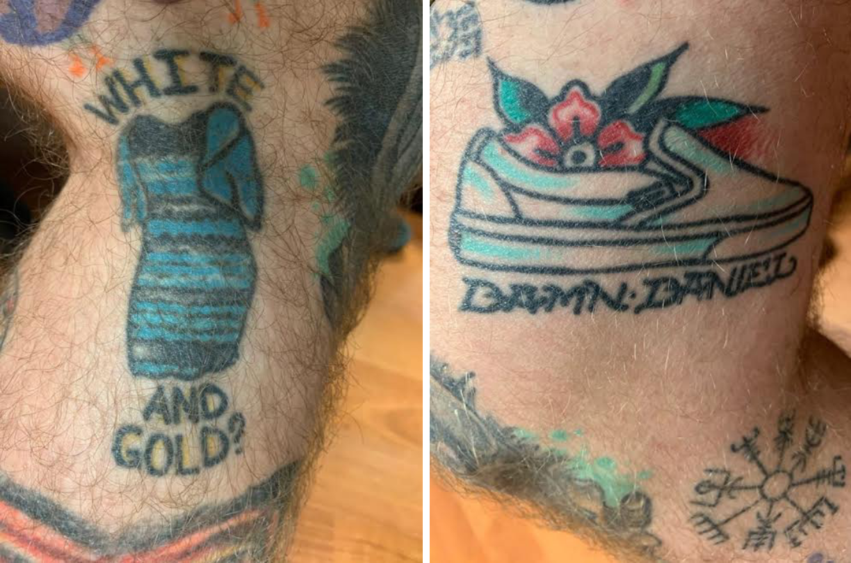 Les tatouages de Daniel. Photo publiée avec son aimable autorisation.