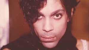 Close up of Prince Rogers Nelson from “Dirty Mind” photo shoot.