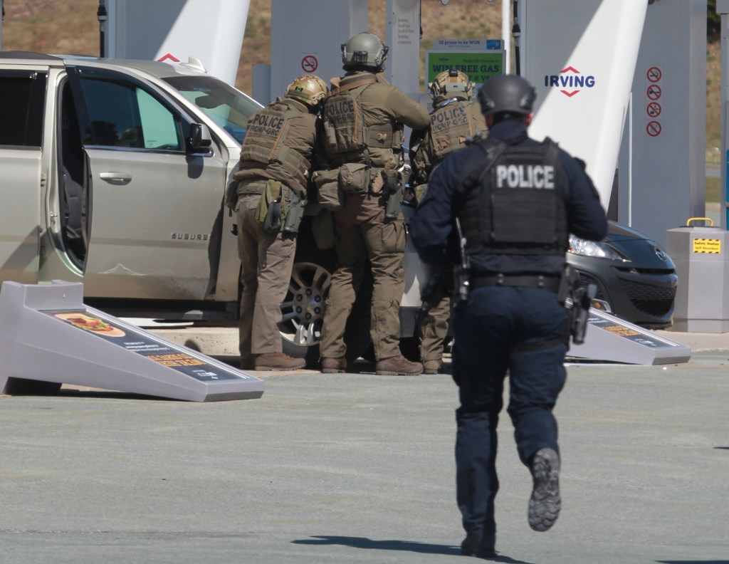 Nova Scotia RCMP now say at least 23 people were killed by a man on a shooting rampage across the province who was dressed in a police uniform and driving a police cruiser.