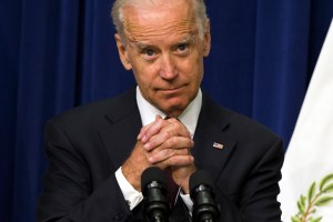 Vice President Joe Biden speaks at the White House Clean Energy Investment Summit in the South Court Auditorium on the White House campus, on Tuesday, June 16, 2015, in Washington. (AP Photo/Evan Vucci)​