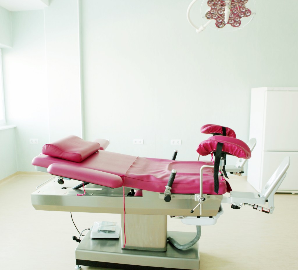 Stock photo of chair in gynecological room. Getty Images.