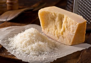 shaved shredded parmesan cheese