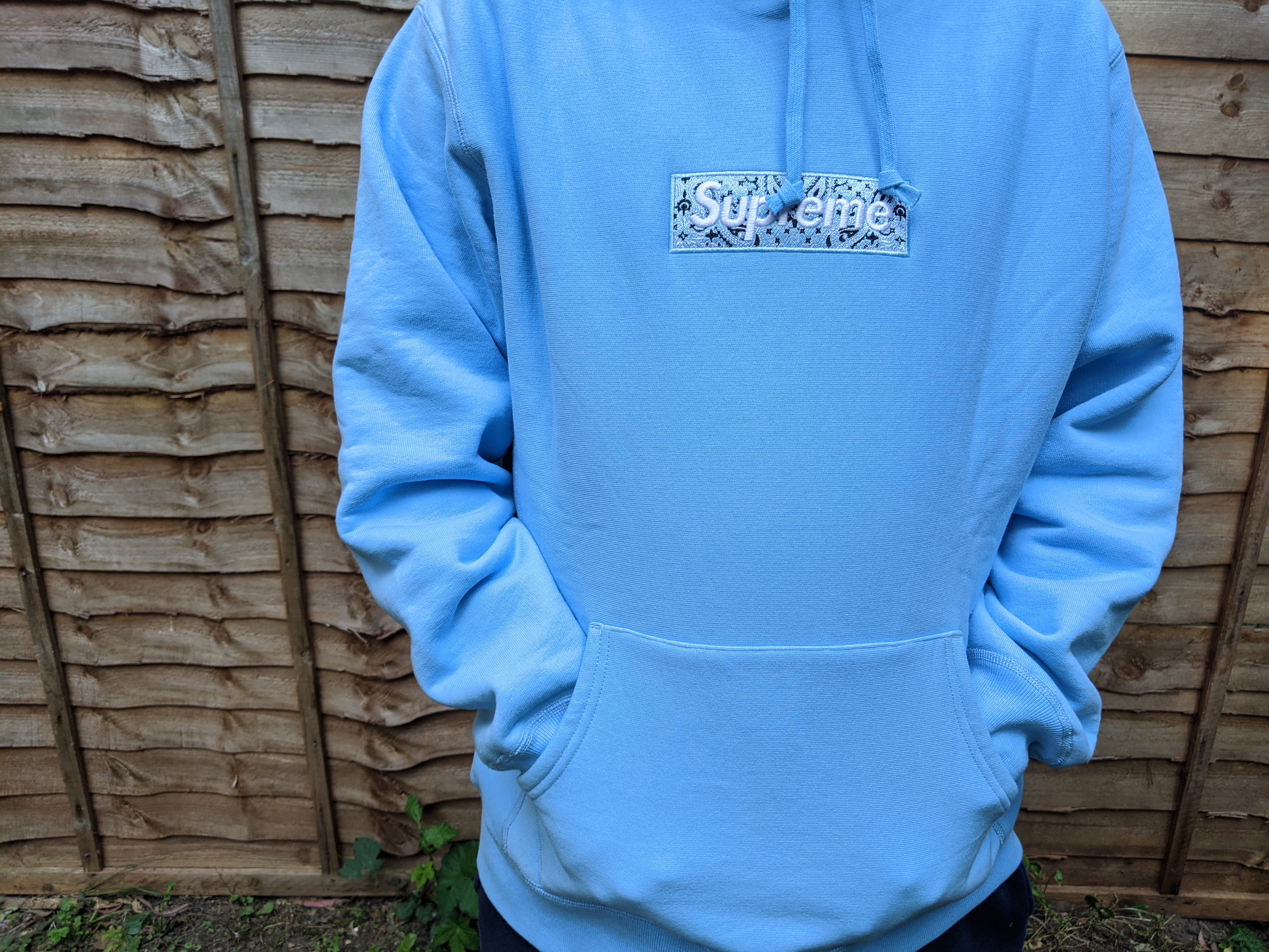 Supreme baby blue box logo hoodie online