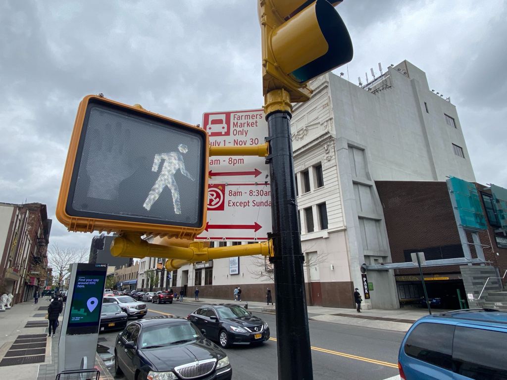 Pedestrian walk sign