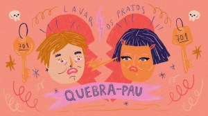 Ilustração de duas meninas