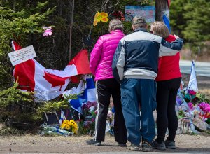 Family paying respects to Nova Scotia shooting