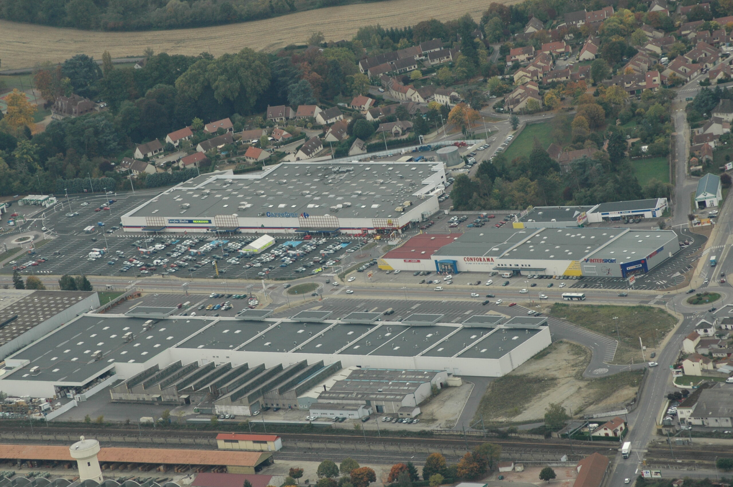 Een enorme franse supermarkt