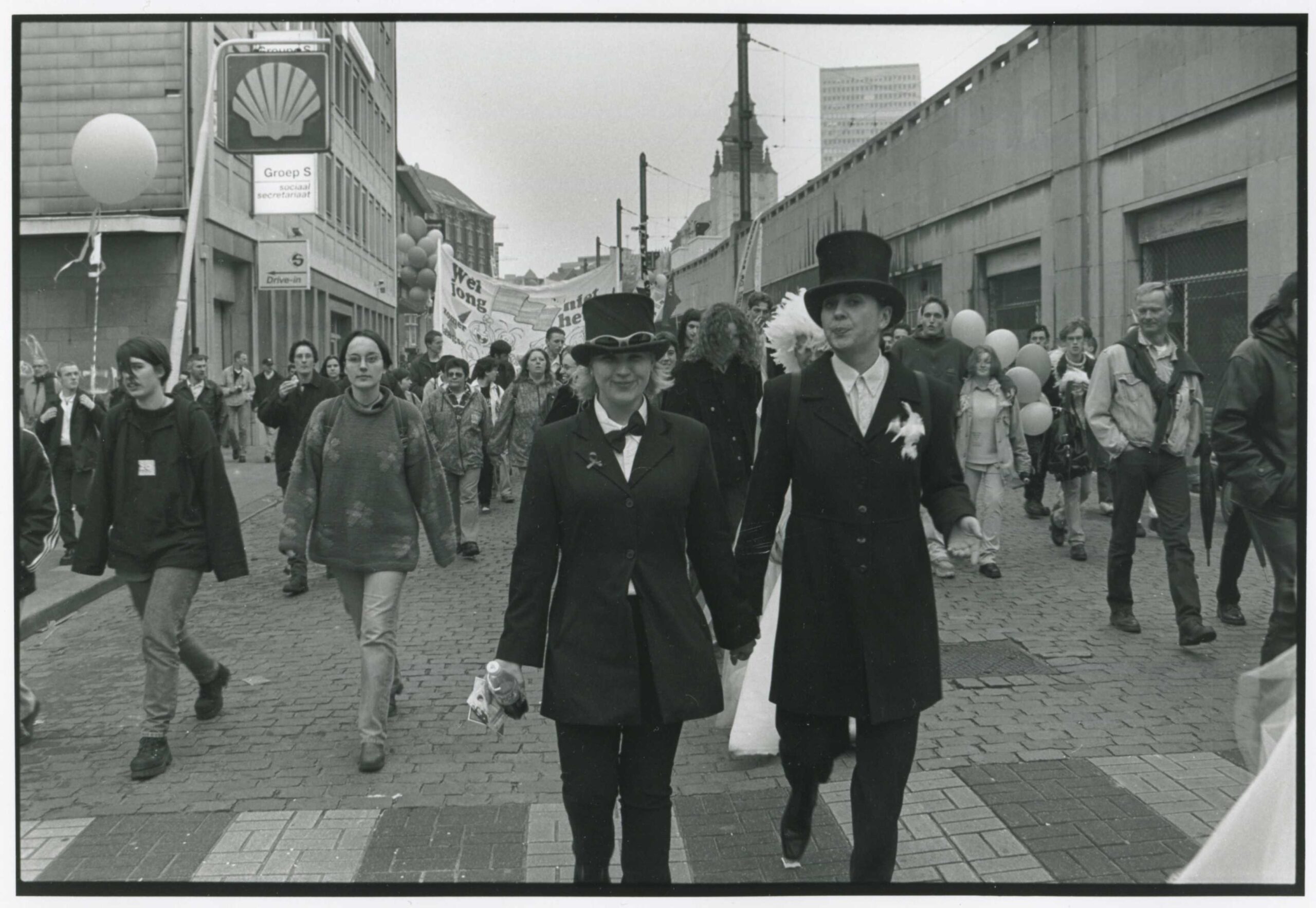 Ursulinenstraat 1998 brusselse pride jaren 90 huwelijksrecht