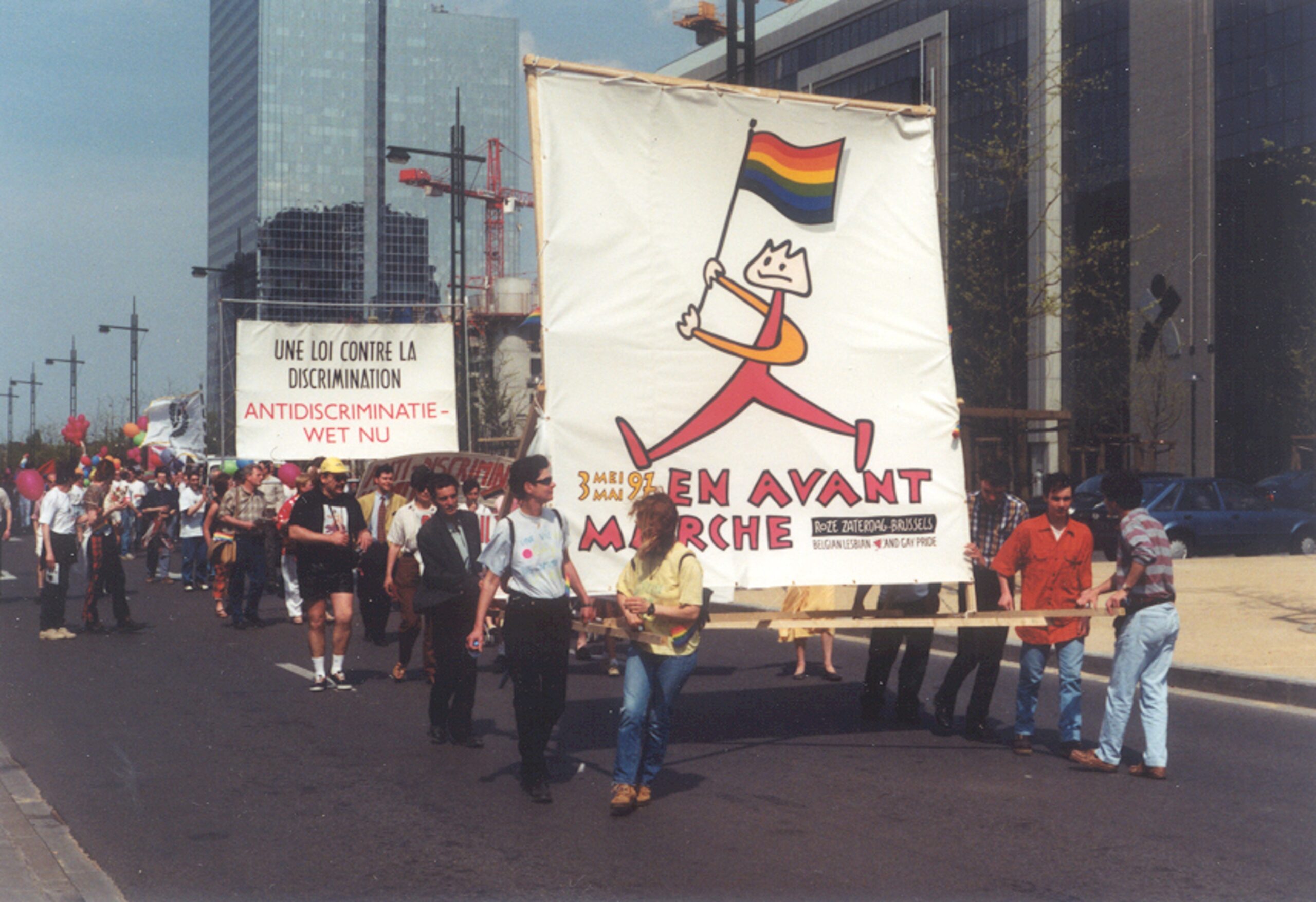 Belgium Pride eerste editie brussel jaren 90 centrum