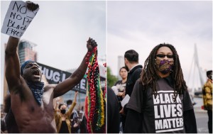 erasmusbrug demonstratie black lives matter martine kamara