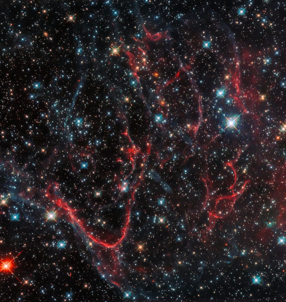 Los restos de una supernova. Imagen: Hubble / Agencia Espacial Europea