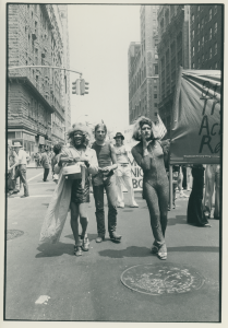 1 (3)Street Transvestites Action Revolutionaries at the Christopher Street Liberation Day March, 1973. Photograph by Leonard Fink. Courtesy of the The LGBT Community Center National History Archive.