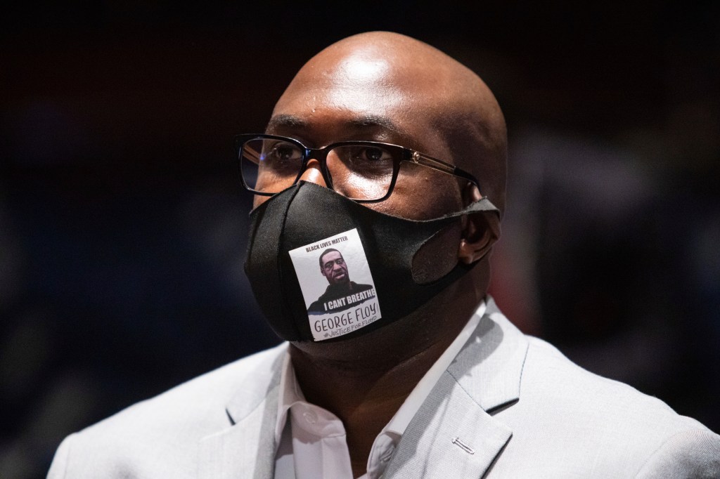 Philonise Floyd, a brother of George Floyd, arrives to testify before a House Judiciary Committee hearing on proposed changes to police practices and accountability on Capitol Hill, Wednesday, June 10, 2020, in Washington. (Graeme Jennings/Pool via AP)​