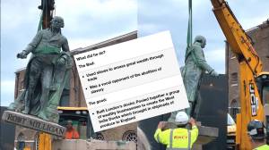 Robert Milligan statue being pulled down