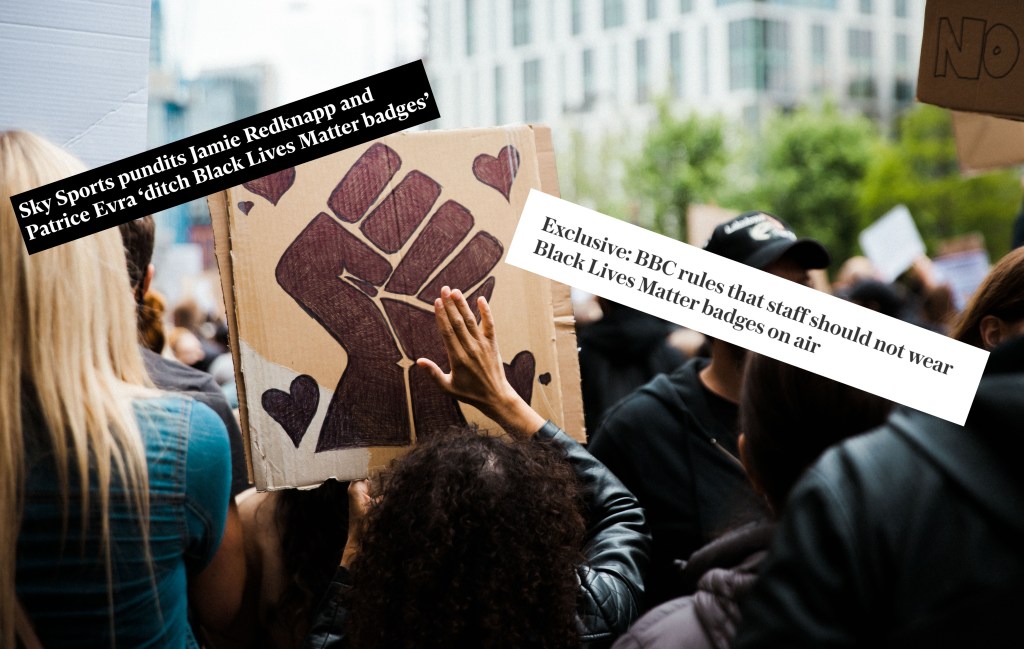 Black Lives Matter protest sign London