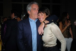 Jeffrey Epstein and Ghislaine Maxwell attend de Grisogono Sponsors The 2005 Wall Street Concert Series Benefitting Wall Street Rising, with a Performance by Rod Stewart at Cipriani Wall Street on March 15, 2005, in New York City.