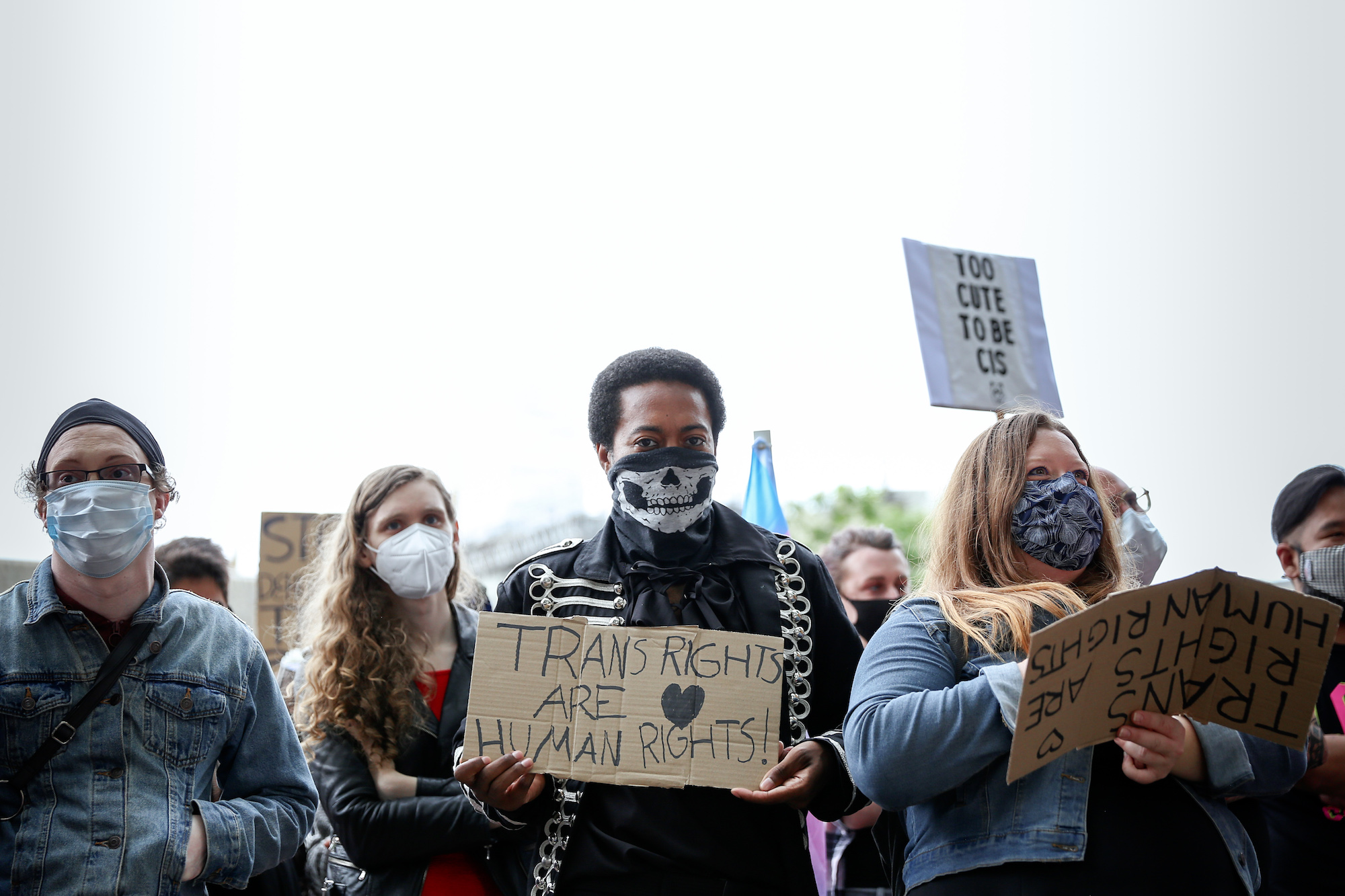 trans rights demo london july 2020