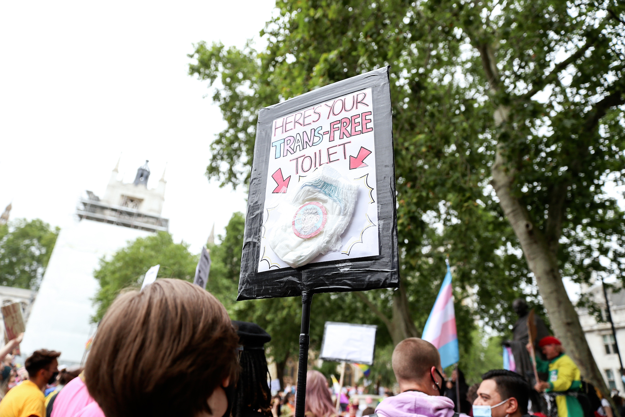 trans rights demo london july 2020