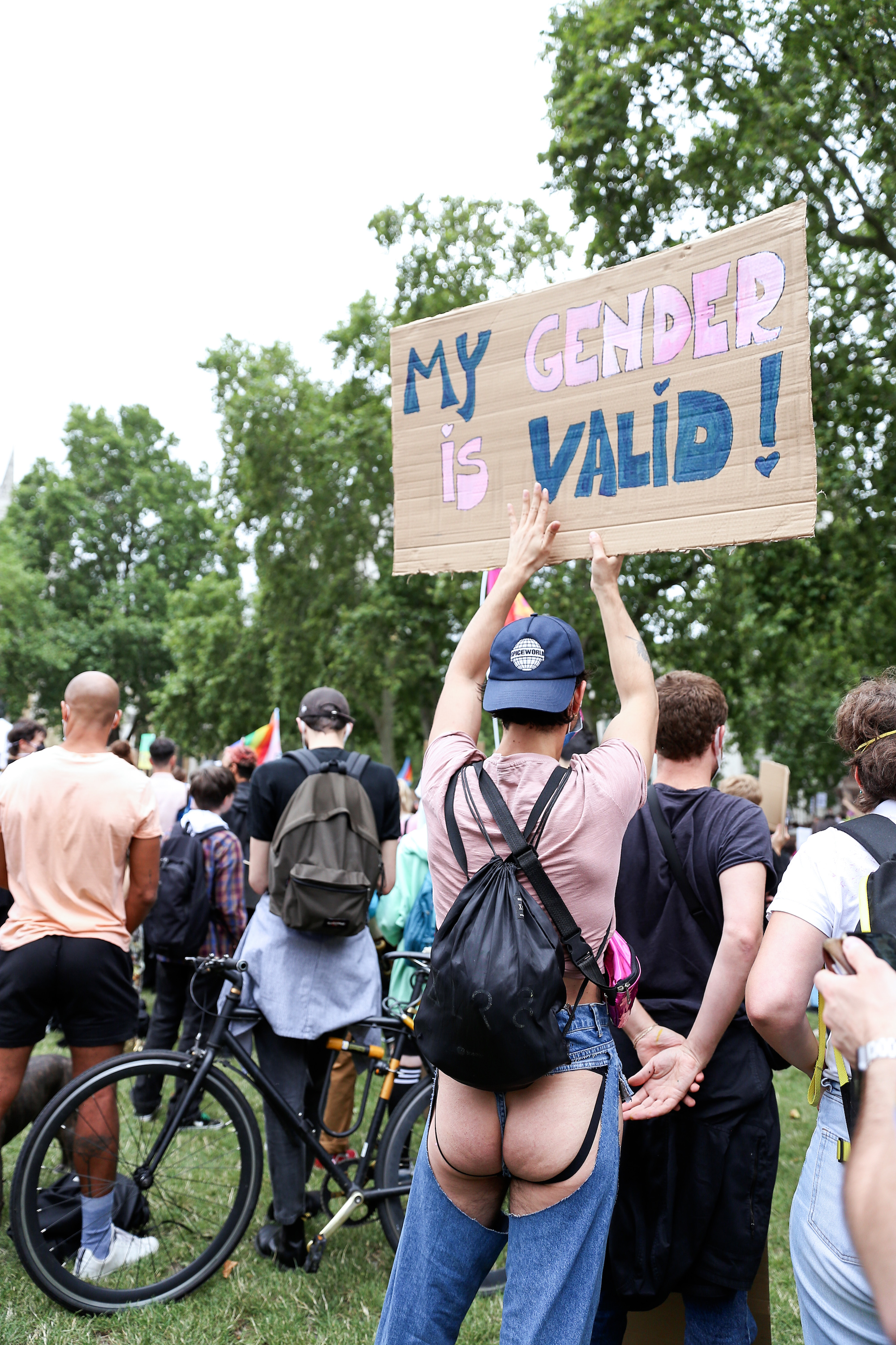 trans rights demo london july 2020