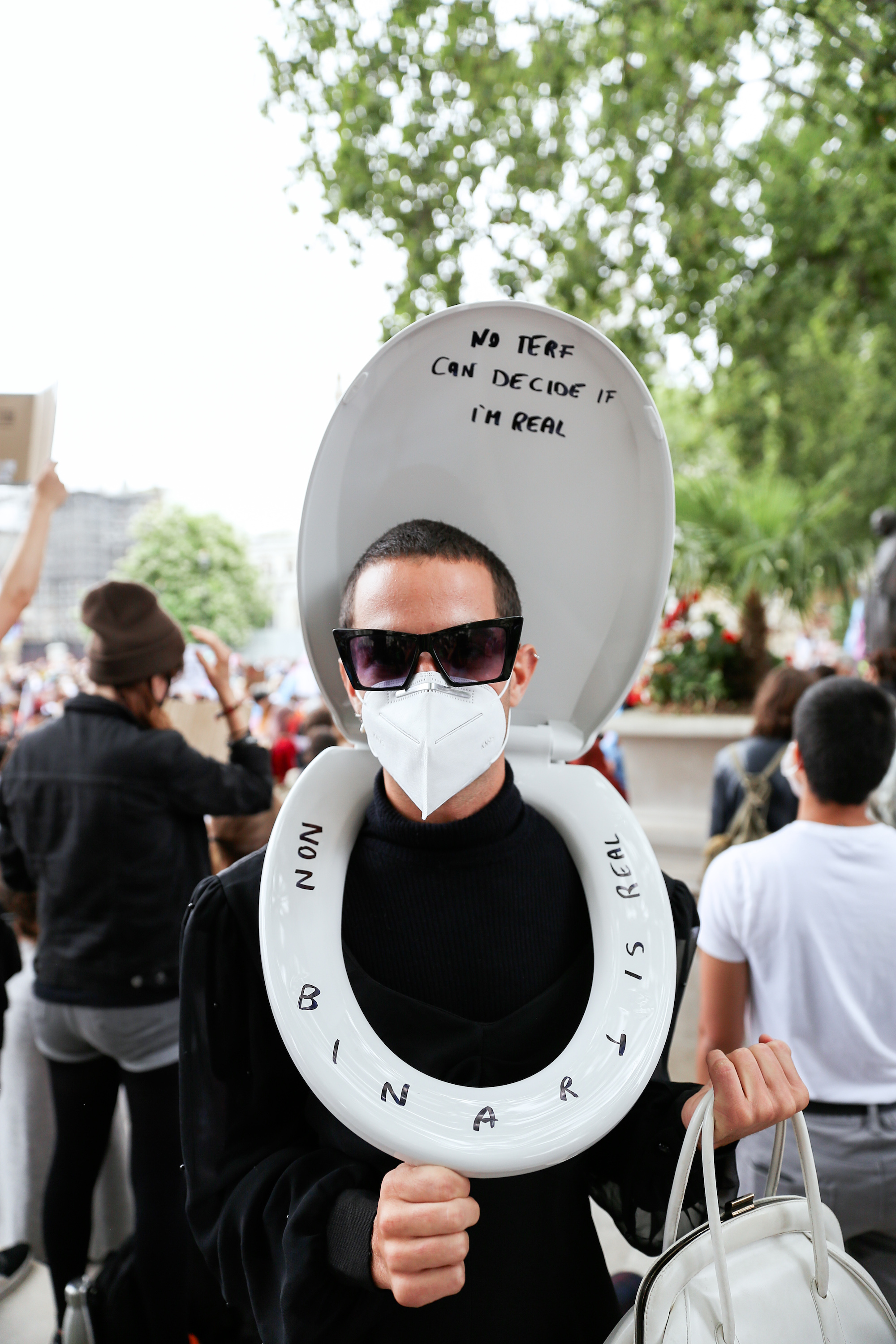 trans rights demo london july 2020