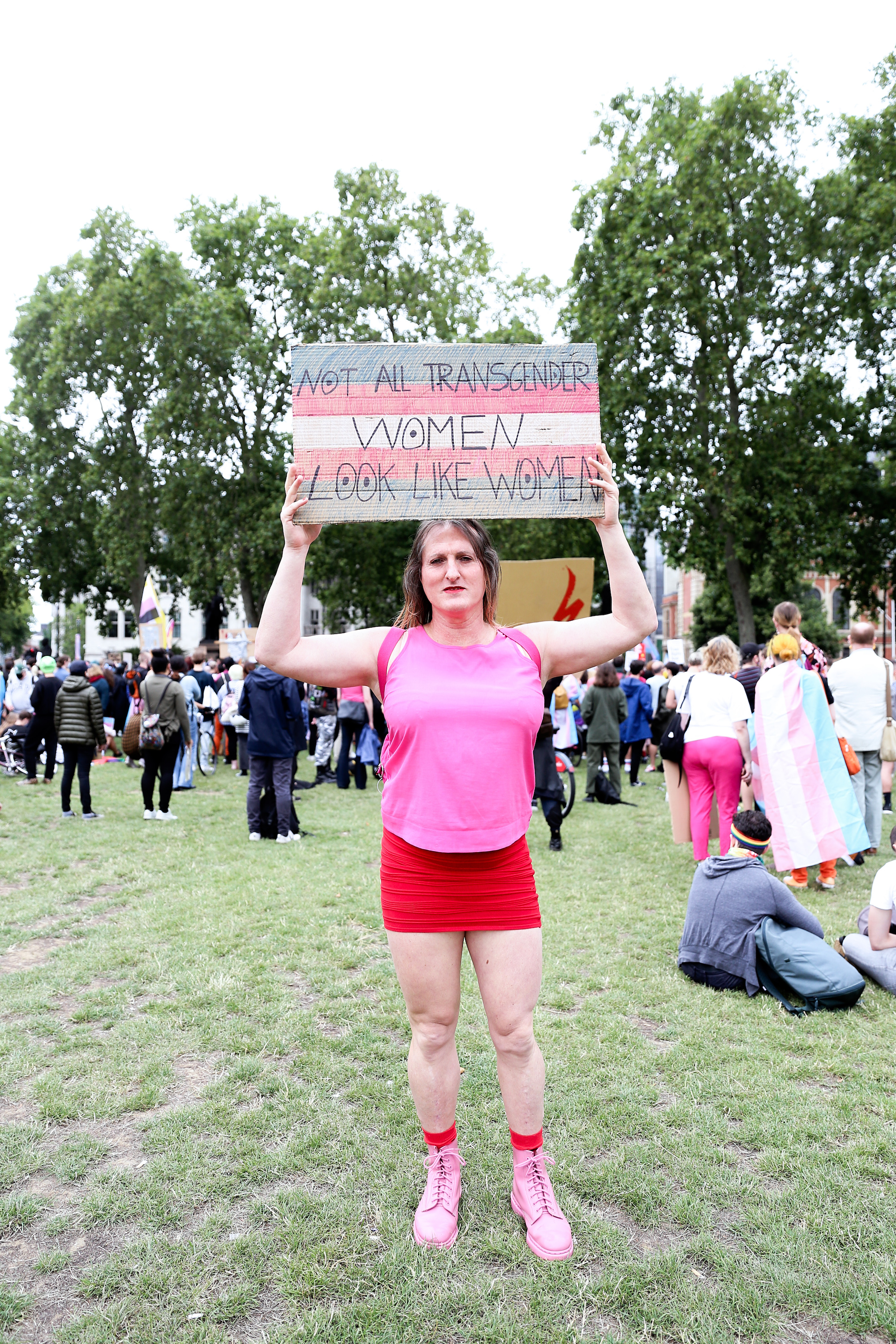 trans rights demo london july 2020