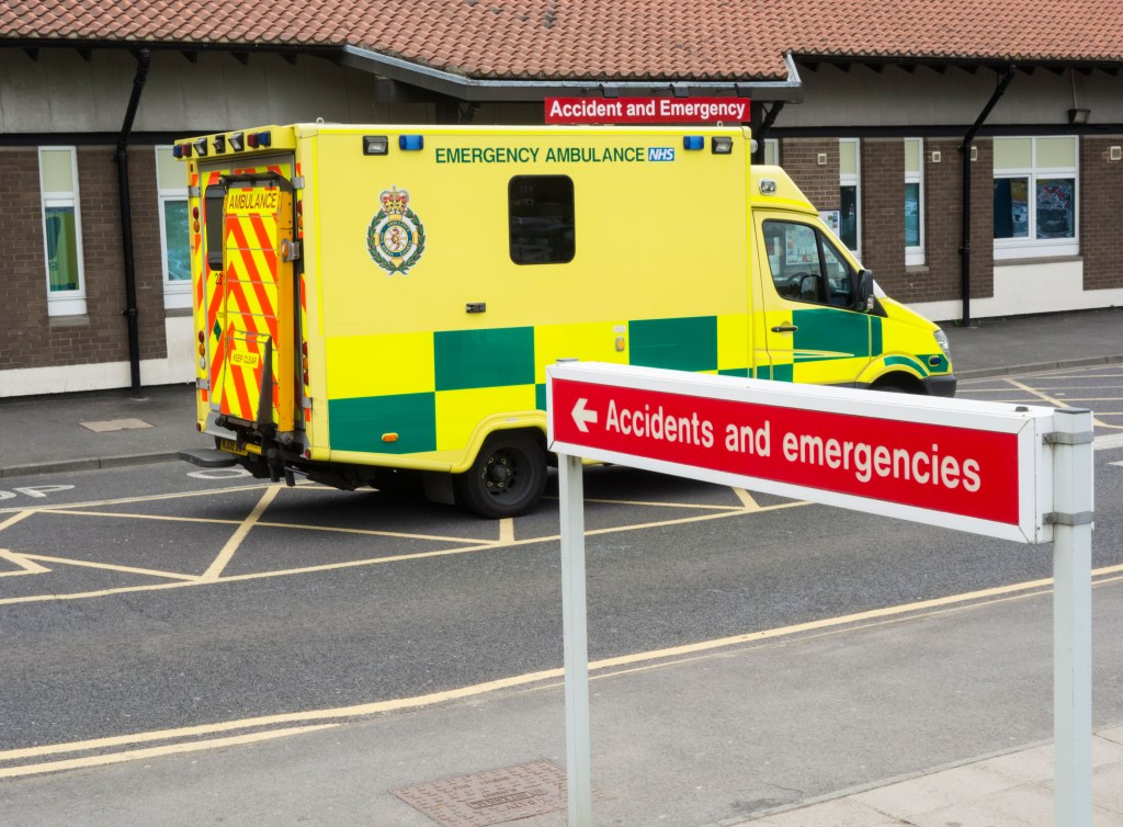 ambulance at hospital