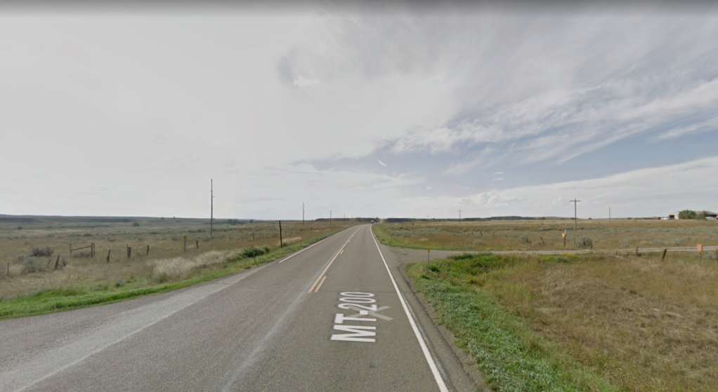 Un drum din Montana pe Street View