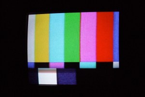 Color Bars TV Screen