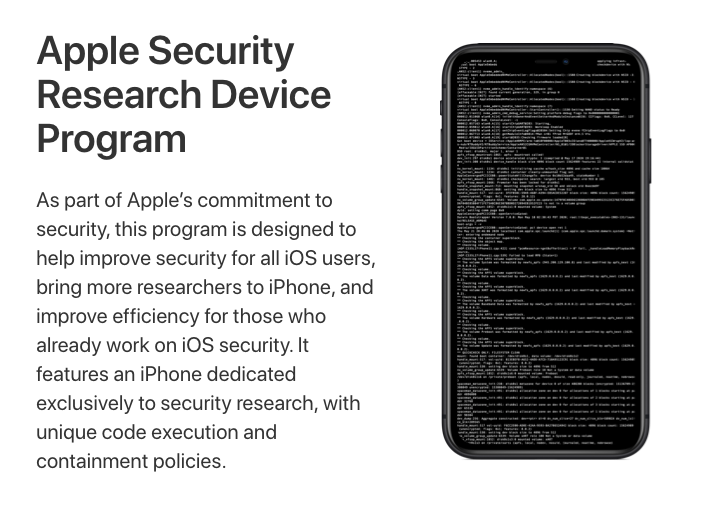 iPhone Research Device Program