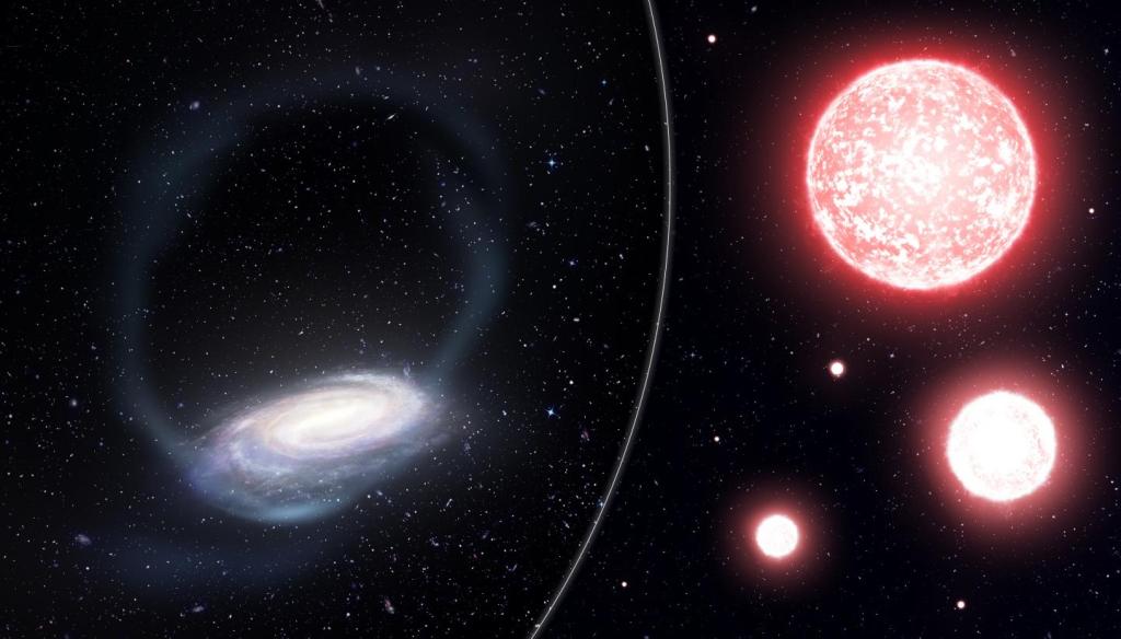 Astronomers have discovered the remains of an ancient family of stars that was ripped apart by our galaxy, the Milky Way, some two billion years ago.   These elder stars once occupied a globular cluster, a spherical formation of stars, until they were flu