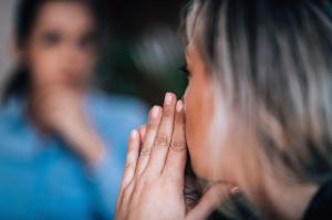 Rape victim talking to therapist in pretrial therapy