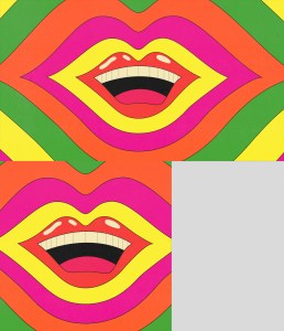 How to Talk Dirty Without Feeling Fake (illustration of smiling open mouth)