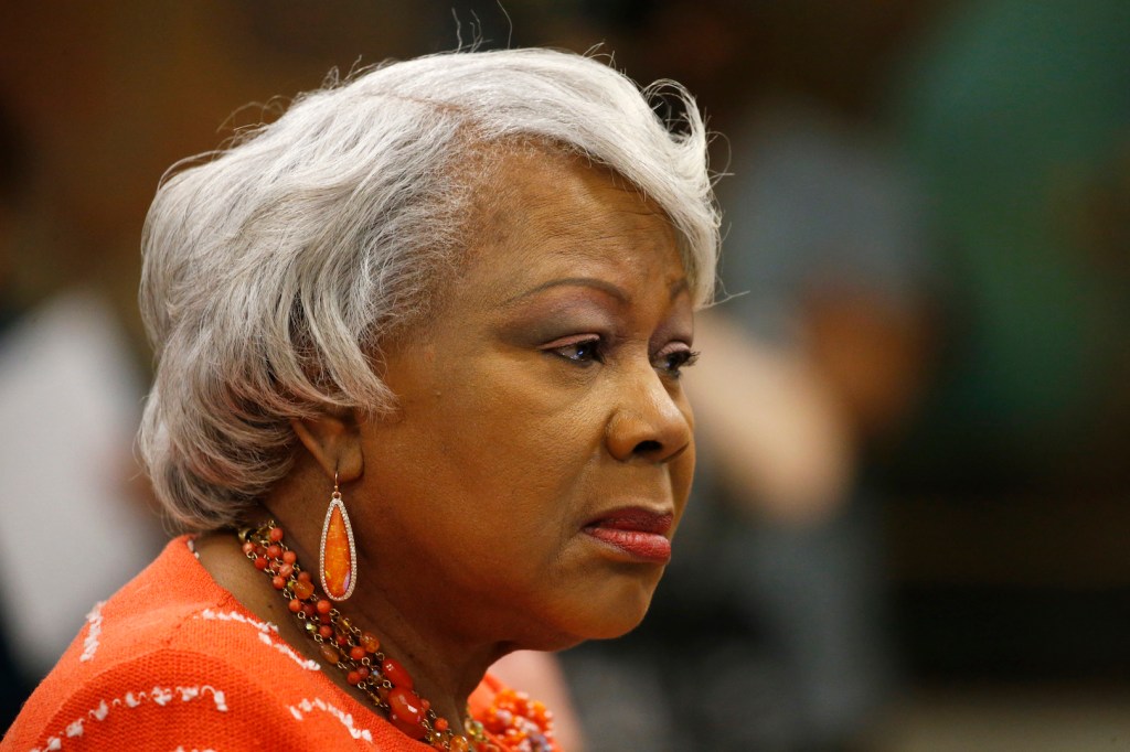 State Sen. Louise Lucas D-Portsmouth, listens during the meeting of the Senate Judiciary committee at the Capitol in Richmond, Va., Monday, Jan. 13, 2020.