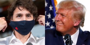 Prime Minister Justin Trudeau; President Donald Trump