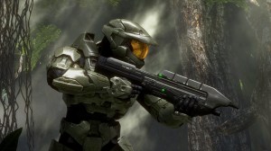 A screen shot from the video game Halo 3.