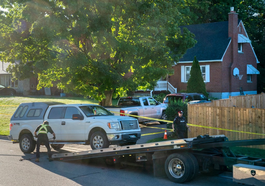 Photo of the murder scene near Toronto.