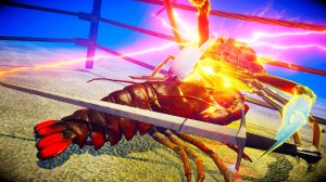 A screen shot from the video game Fight Crab.