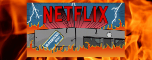 Ilustración sobre Netflix y Blockbuster