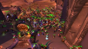 Varios jugadores de World of Warcraft reunidos en un solo lugar