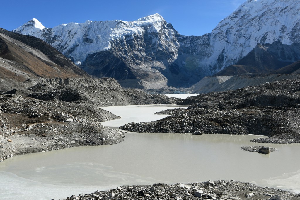 Smeltende gletsjer in India.